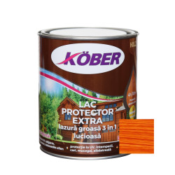 Lac / lazura groasa pentru lemn, Kober Extra 3 in 1, cires, interior / exterior, 0.75 L