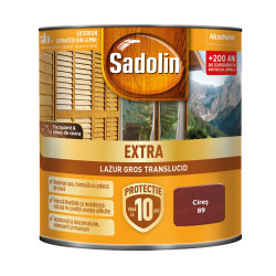 Lac / lazura pentru lemn, Sadolin Extra, cires, exterior, 0.75 L