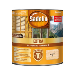 Lac / lazura pentru lemn, Sadolin Extra, incolor, exterior, 0.75 L