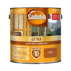Lac / lazura pentru lemn, Sadolin Extra, mahon, exterior, 2.5 L