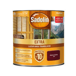 Lac / lazura pentru lemn, Sadolin Extra, mahon inchis, exterior, 0.75 L