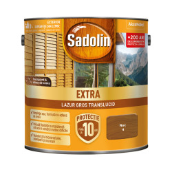 Lac / lazura pentru lemn, Sadolin Extra, nuc, exterior, 2.5 L
