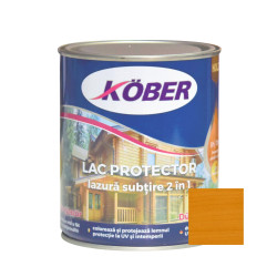 Lac / lazura subtire 2 in 1 pentru lemn, Kober, stejar, interior / exterior, 0.75 L