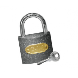 Lacat cu cheie Abus Eco 320, fier + otel, negru, 52 x 30 mm, 3 chei