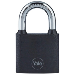 Lacat cu cheie Yale Y111B/38/121/1,otel, negru, 38 mm