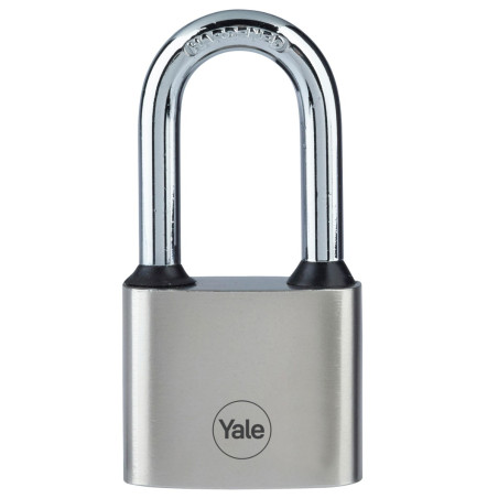 Lacat cu cheie Yale Y112/40/138/1, otel, rezistent la umiditate, argintiu, 40 mm