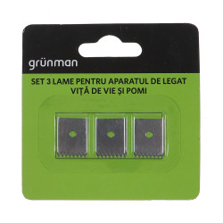 Lama pentru aparat pentru legat vita-de-vie si pomi fructiferi Grunman, set 3 buc