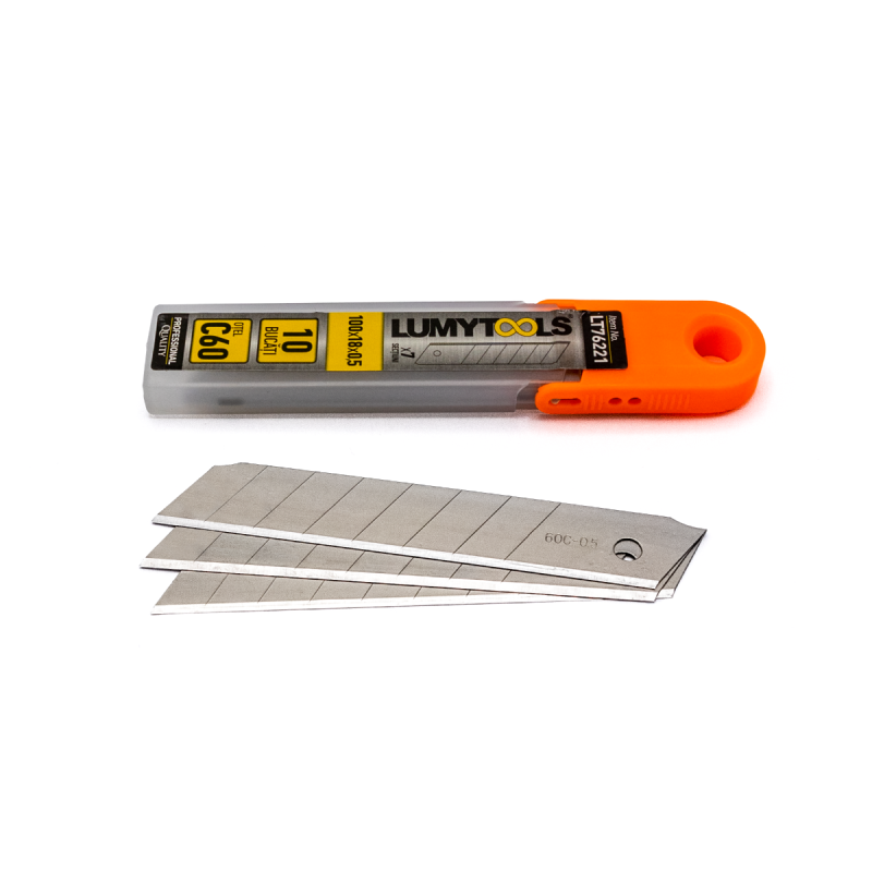 Lame cutter, Lumytools LT76221, 18 mm, set 10 bucati