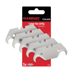Lame cutter, tip carlig, Kronus, set 5 bucati