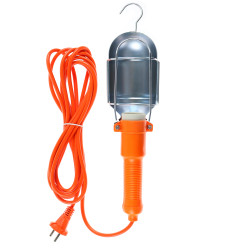 Lampa de lucru Hoff, portabila, dulie E27, cu intrerupator, carlig de agatare, 5 m cablu, alimentare 230V