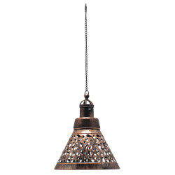 Lampa solara 5 LED-uri Hoff, suspensie orient, plastic + metal, H 20 cm, exterior