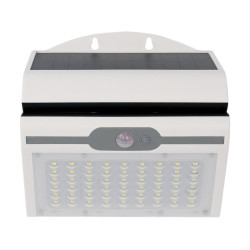 Lampa solara cu LED Butterfly, 3.5 W, lumina rece, cu senzor de miscare, alb, exterior