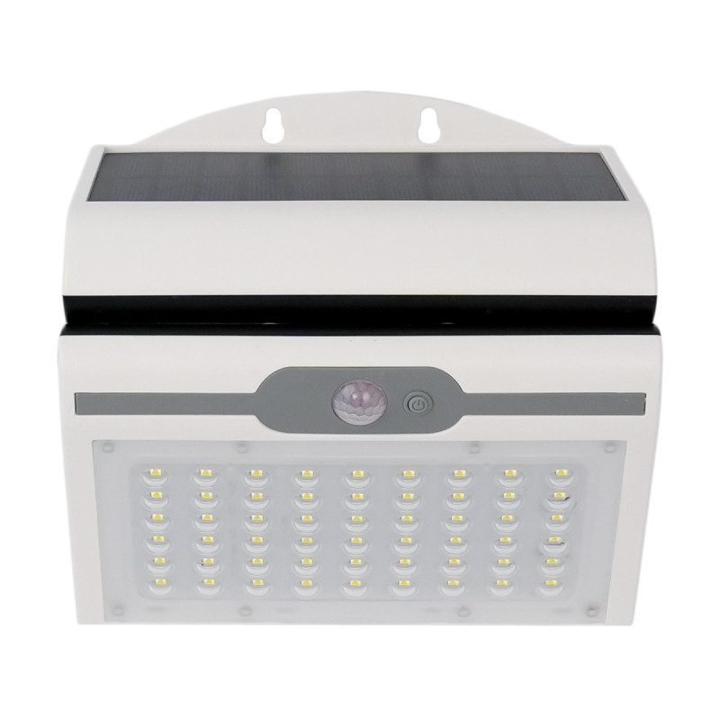 Lampa solara cu LED Butterfly, 3.5 W, lumina rece, cu senzor de miscare, alb, exterior