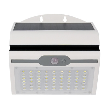 Lampa solara cu LED Butterfly, 3.5 W, lumina rece, cu senzor de miscare, alb, exterior