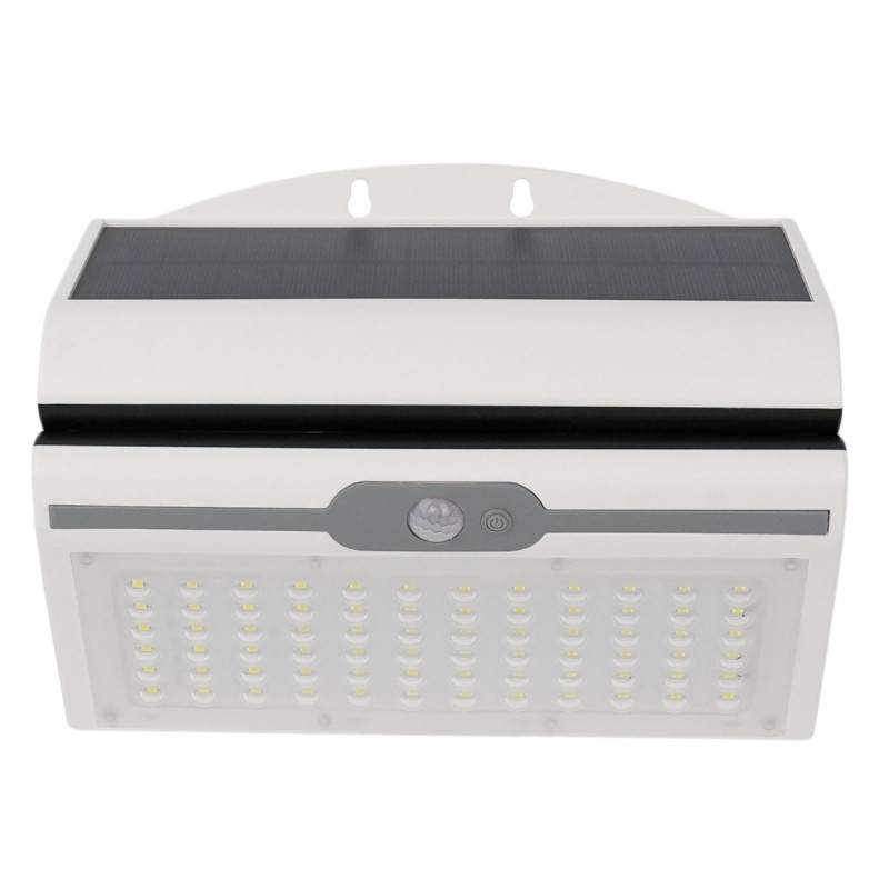 Lampa solara cu LED Butterfly, 4.5 W, lumina rece, cu senzor de miscare, alb, exterior