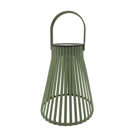 Lampa solara LED Hoff, Olive, plastic, H 18 cm, verde + negru, exterior