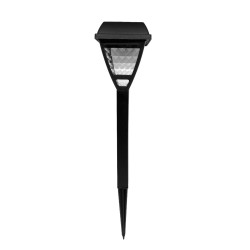 Lampa solara LED Hoff, plastic, H 36 cm, neagra