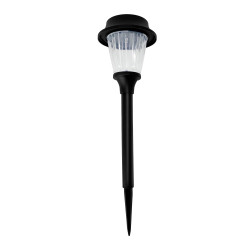 Lampa solara LED Hoff, plastic, H 51 cm, neagra, exterior