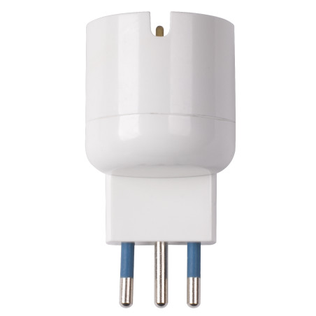 Adaptor cu fisa Line standard italian, 10A, alb