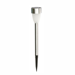 Lampa solara LED Hoff stick, inox, H 37 cm, gri, exterior