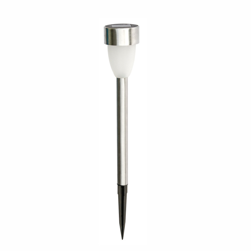 Lampa solara LED Hoff stick, inox, H 37 cm, gri, exterior Lampa solara LED Hoff stick, inox, H 37 cm, gri, exterior
