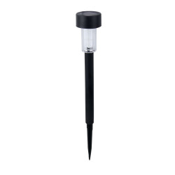 Lampa solara LED Hoff stick, plastic, H 31 cm, neagra, exterior