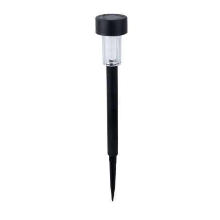 Lampa solara LED Hoff stick, plastic, H 31 cm, neagra, exterior