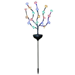 Lampa solara LED RGB Hoff, buchet, plastic + metal, H 69 cm, exterior