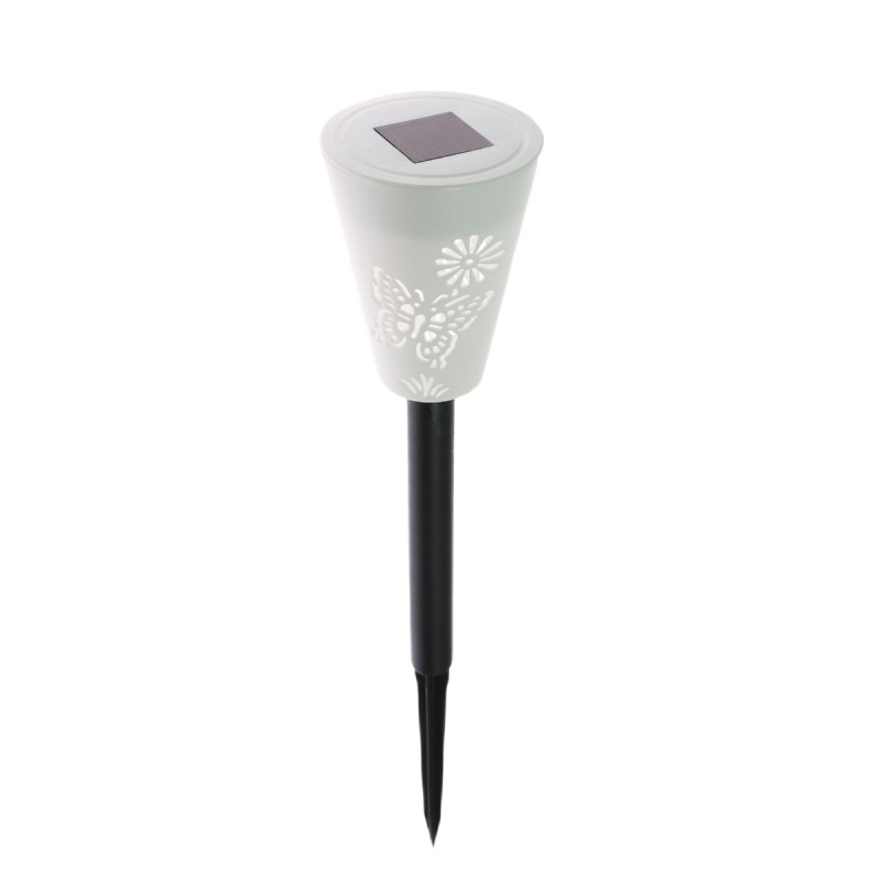 Lampa solara LED RGB Hoff, fluture, plastic, H 34 cm, exterior