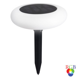 Lampa solara LED RGB Hoff, UFO / OZN, plastic, H 21 cm, exterior