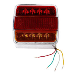 Lampa spate pentru remorca auto, 14 LED-uri, 10 x 10 cm