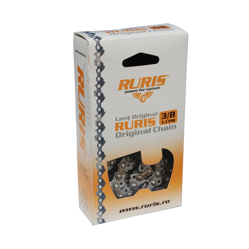 Lant drujba / motofierastrau Ruris, 26 dinti, otel, 35 cm, 3/8, 1.1 mm Lant drujba / motofierastrau Ruris, 26 dinti, otel, 35 cm, 3/8, 1.1 mm
