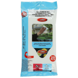Laveta auto, All Ride, pentru curatare parbriz, 11.5 x 24.5 cm, alb, set 20 bucati