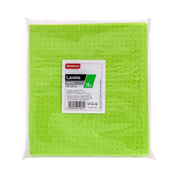 Laveta umeda Madero, verde, 18 x 20 cm, 10 buc / set