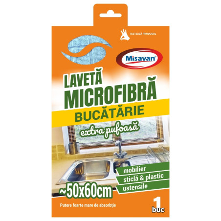 Laveta uz general, microfibra extra pufoasa, 50 x 60 cm