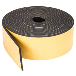 Banda adeziva anticondens Fleximob, spuma de cauciuc, negru, 50 mm x 3 mm x 15 m