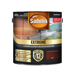 Lazura lucioasa pentru lemn, Sadolin Extreme, cu efect autocuratare, pe baza de apa, teak, interior / exterior, 0.7 L