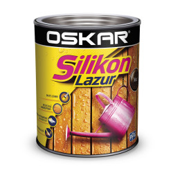 Lazura pentru lemn, Oskar Silikon Lazur, nuc, interior / exterior, 0.75 L
