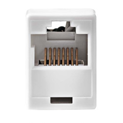 Adaptor de retea Nedis CCGP89005WT, Cat5 RJ45 mama - RJ45 mama, alb