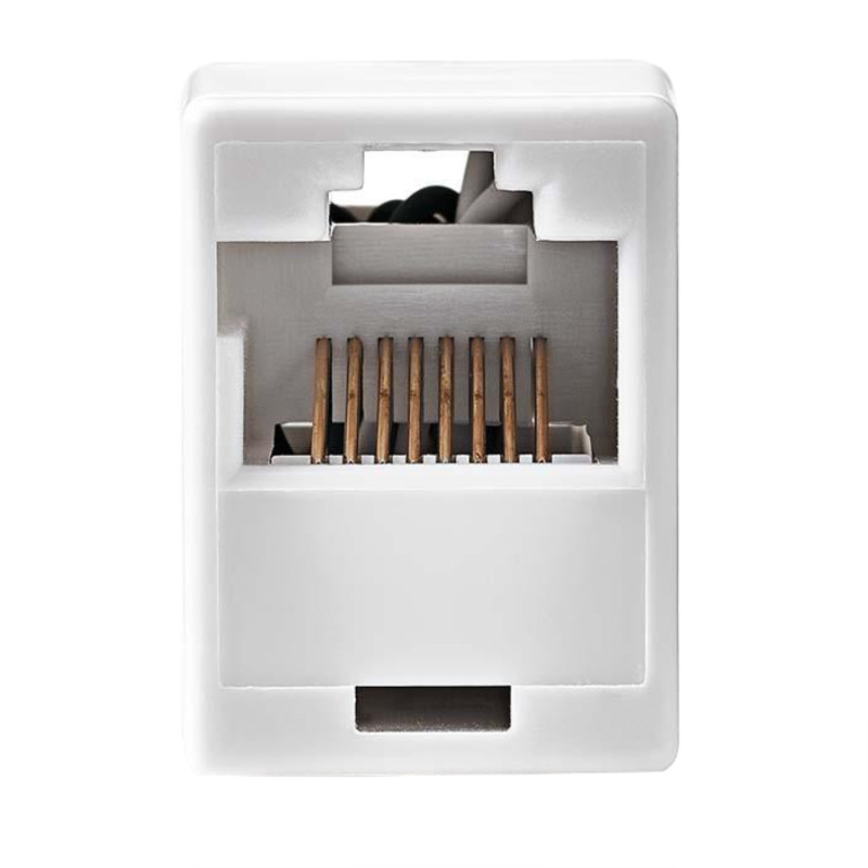 Adaptor de retea Nedis CCGP89005WT, Cat5 RJ45 mama - RJ45 mama, alb