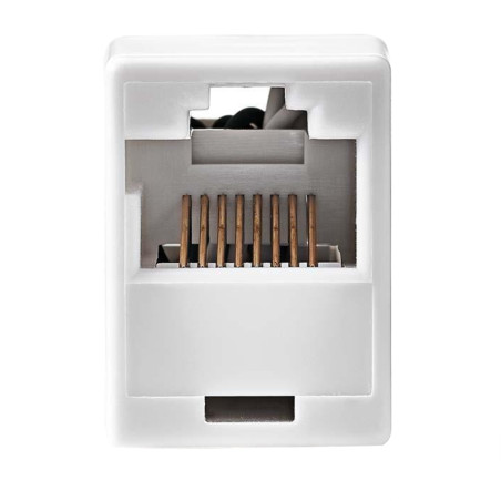 Adaptor de retea Nedis CCGP89005WT, Cat5 RJ45 mama - RJ45 mama, alb