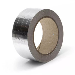 Banda adeziva Fleximob, aluminiu, intarita cu fibra de sticla, 48 mm x 25 m