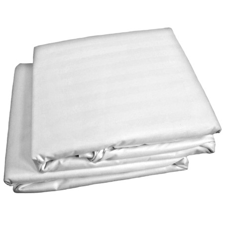 Lenjerie de pat Microfibra satin, 1 persoana, poliester 100%, 3 piese, alb