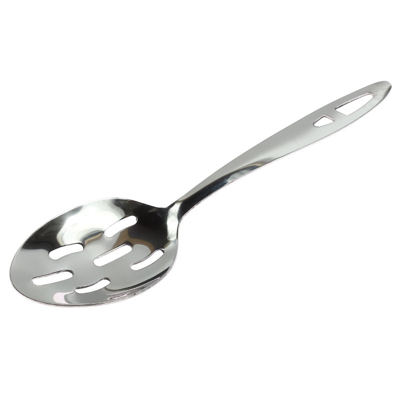 Lingura, cu gauri, inox, VK 2014-SLS, 6 x 3 x 23 cm