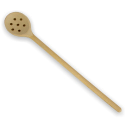 Lingura din lemn, cu gauri, 6031, 30 cm