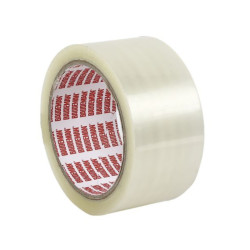Banda adeziva pentru ambalare Baudeman, cu suport BoPP, transparent, 60 m x 48 mm