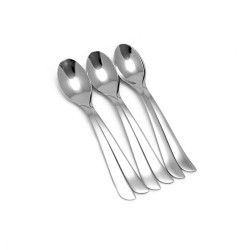 Lingurita ceai Kasemi 1101968, inox, 13.5 x 2.5 cm, set 6 bucati