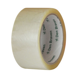 Banda adeziva pentru ambalare Den Braven, transparent, 60 m x 48 mm