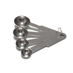 Lingurita pentru dozat Kasemi 1100497, inox, 14 x 4.4 cm, set 4 bucati