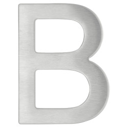 Litera B pentru casa, inox, argintiu, 7.6 x 7 cm